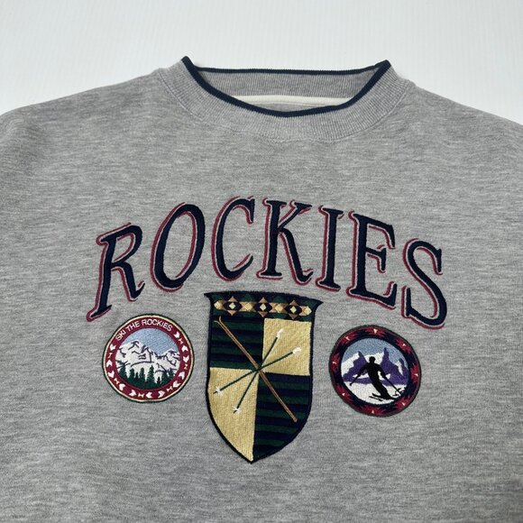 Vintage Rockies Ski Crewneck XXL - Picture 2 of 4